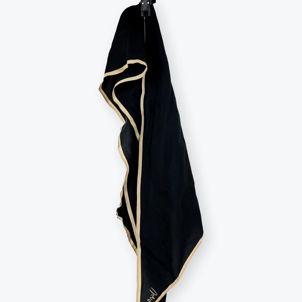 Elegant Black and Gold Scarf